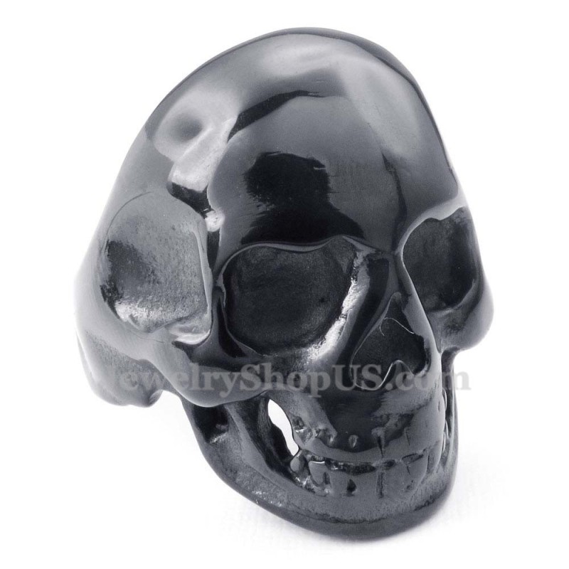 Black Titanium Skull Ring Black Titanium Skull Ring
