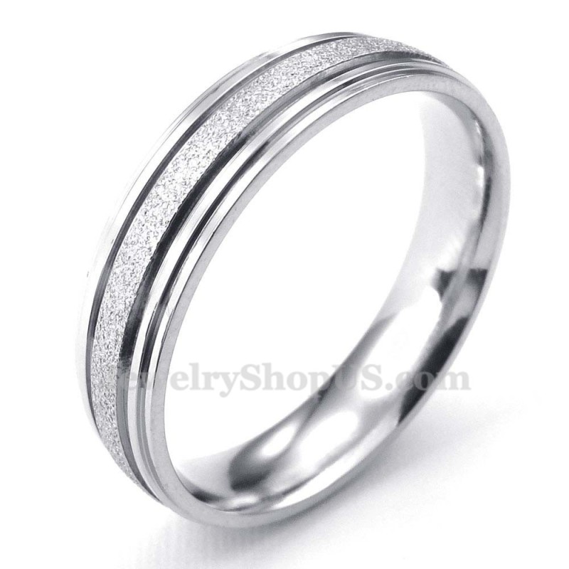 Titanium Sandblasting Lovers Ring (Mens) Titanium Sandblasting Lovers Ring (Mens)