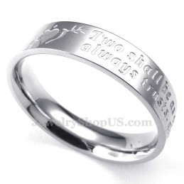 An Arrow Through The Heart Titanium Ring (Mens)