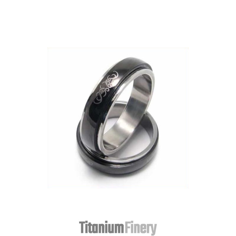 Mens 6Mm Black Titanium Ring Mens 6Mm Black Titanium Ring
