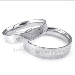 An Arrow Through The Heart Titanium Ring (Women)