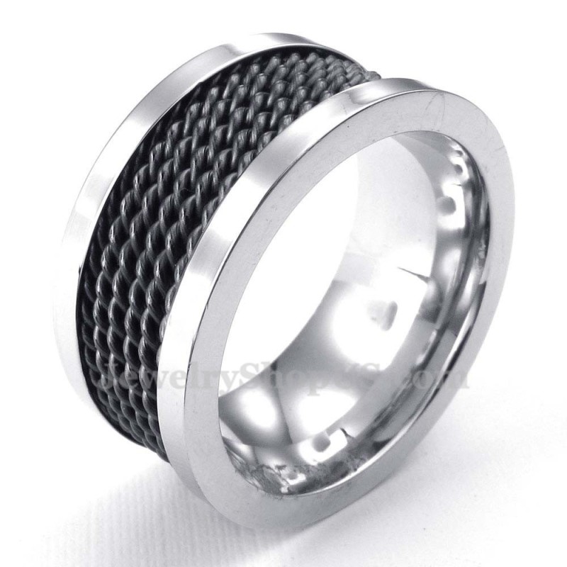 Black Wire Titanium Ring Black Wire Titanium Ring