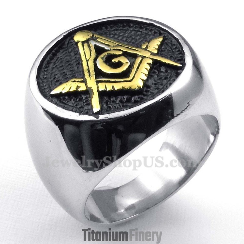 Titanium Masonic Ring