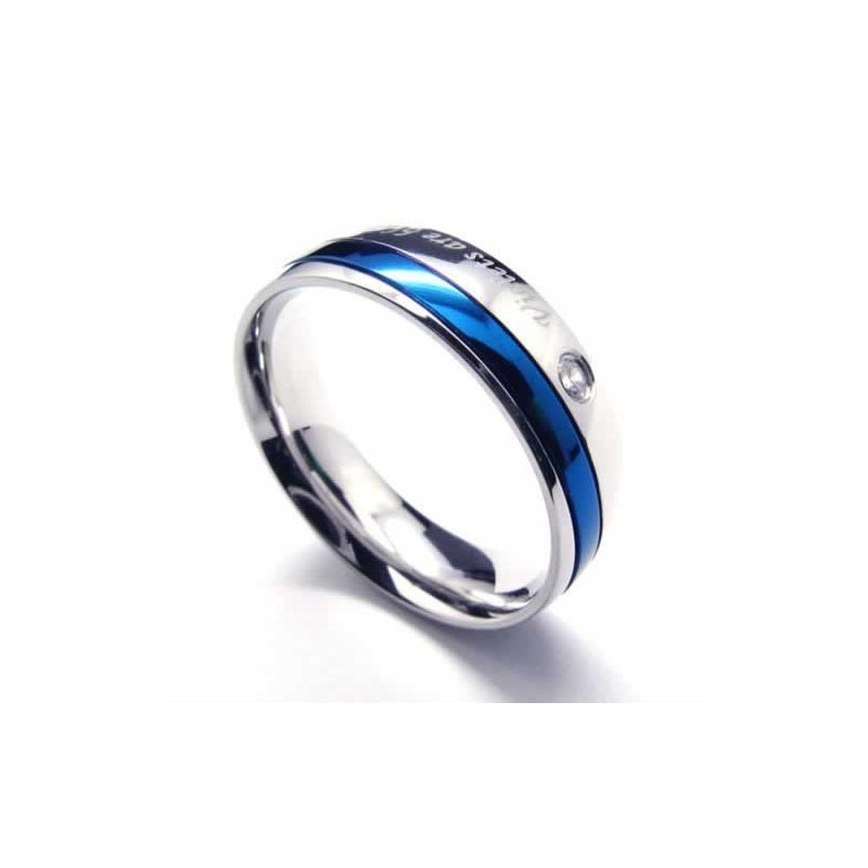 6Mm Diamond Unisex Titanium Band Ring 6Mm Diamond Unisex Titanium Band Ring