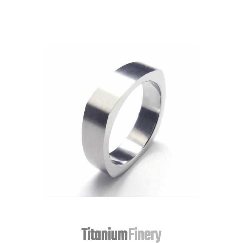 5Mm Unisex Pure Titanium Ring 5Mm Unisex Pure Titanium Ring