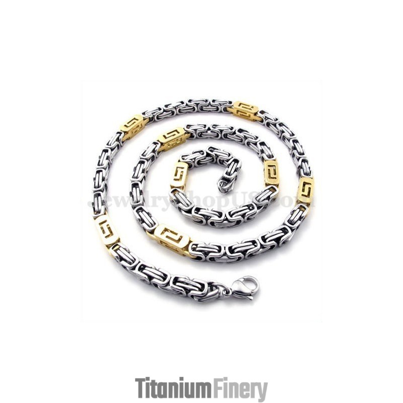 Fashion Men's Titanium Necklace Chain Fashion Men's Titanium Necklace Chain