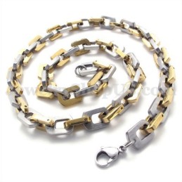 Exquisite Gold Men's Titanium Necklace Chain