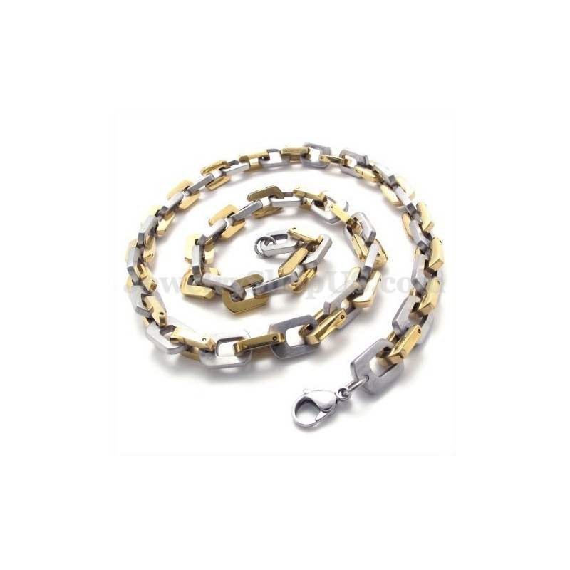 Exquisite Gold Men's Titanium Necklace Chain Exquisite Gold Men's Titanium Necklace Chain