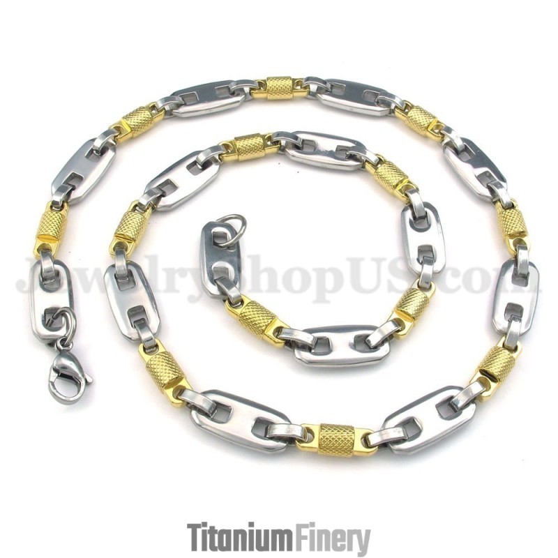 Fashion Men's Titanium Necklace Chain Fashion Men's Titanium Necklace Chain