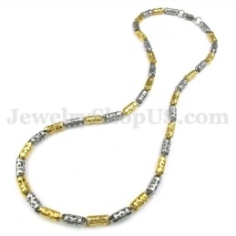 Exquisite Gold Men's Titanium Necklace Chain