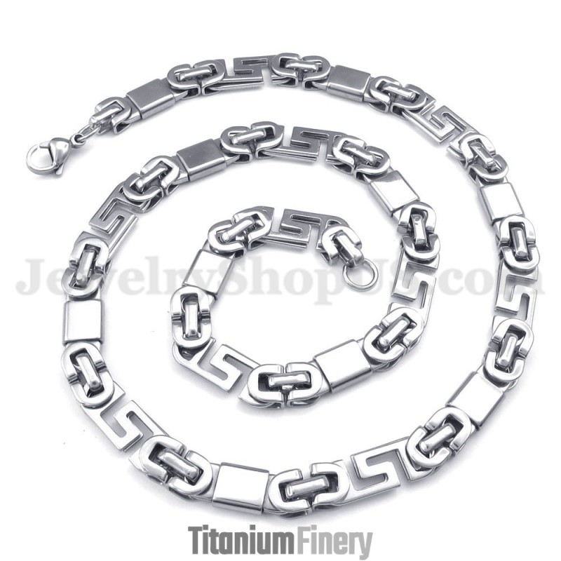 Fashion Men's Titanium Necklace Chain Fashion Men's Titanium Necklace Chain