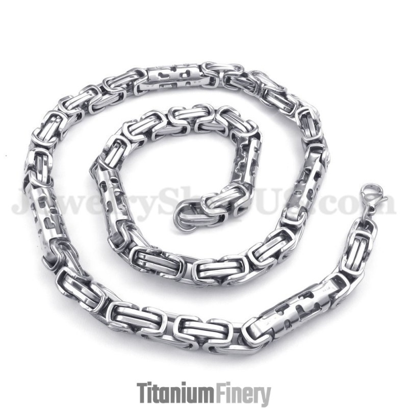 Fashion Men's Titanium Necklace Chain Fashion Men's Titanium Necklace Chain