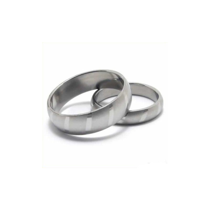 6Mm Unisex Domed Titanium Ring 6Mm Unisex Domed Titanium Ring