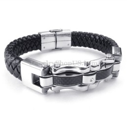 Gold Black Exquisite Titanium Bracelets For Men