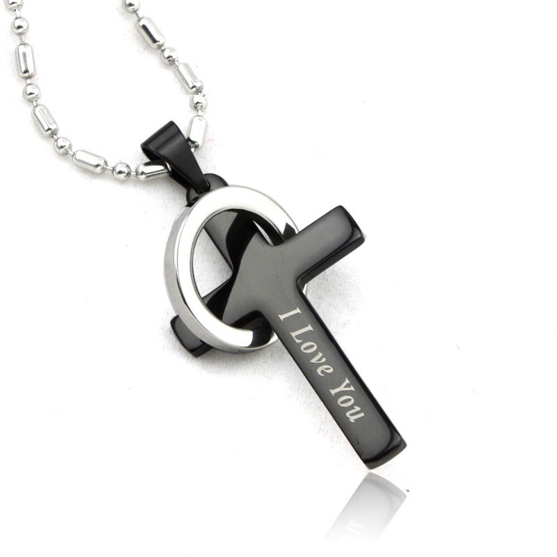New Style Black Cross Titanium Pendant New Style Black Cross Titanium Pendant