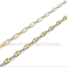 WoMen's Titanium Gold Necklace