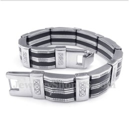 Men's Titanium Rubber Bracelet