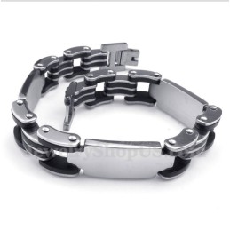 Men's Titanium Rubber Bracelet