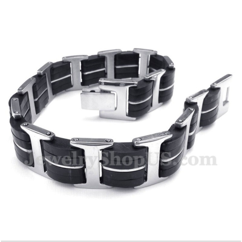 Men's Titanium Rubber Bracelet Men's Titanium Rubber Bracelet
