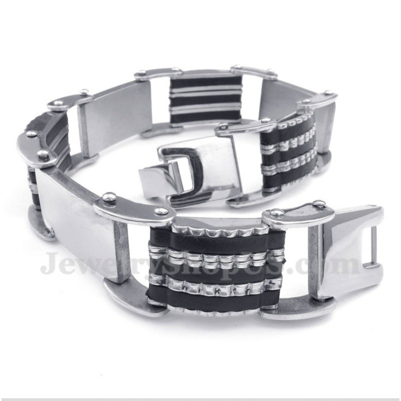 Men's Titanium Rubber Bracelet Men's Titanium Rubber Bracelet