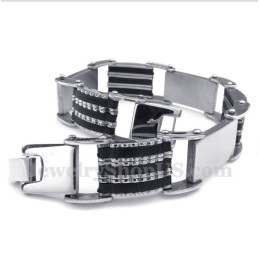 Men's Titanium Rubber Bracelet
