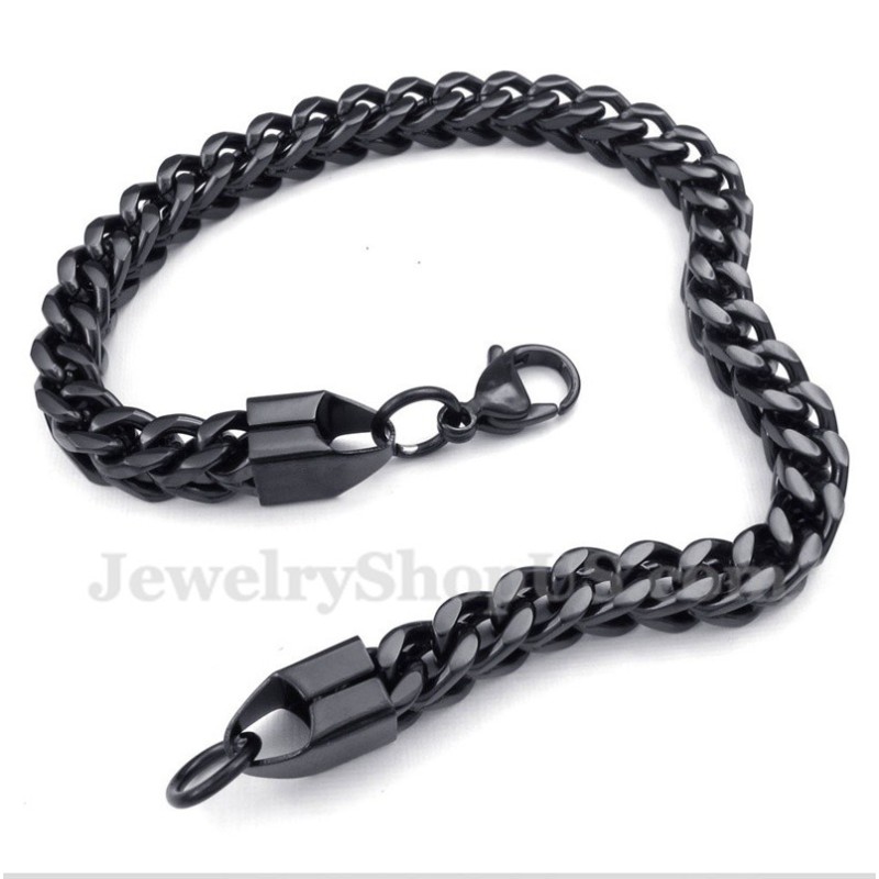 Men's Titanium Black Bracelet