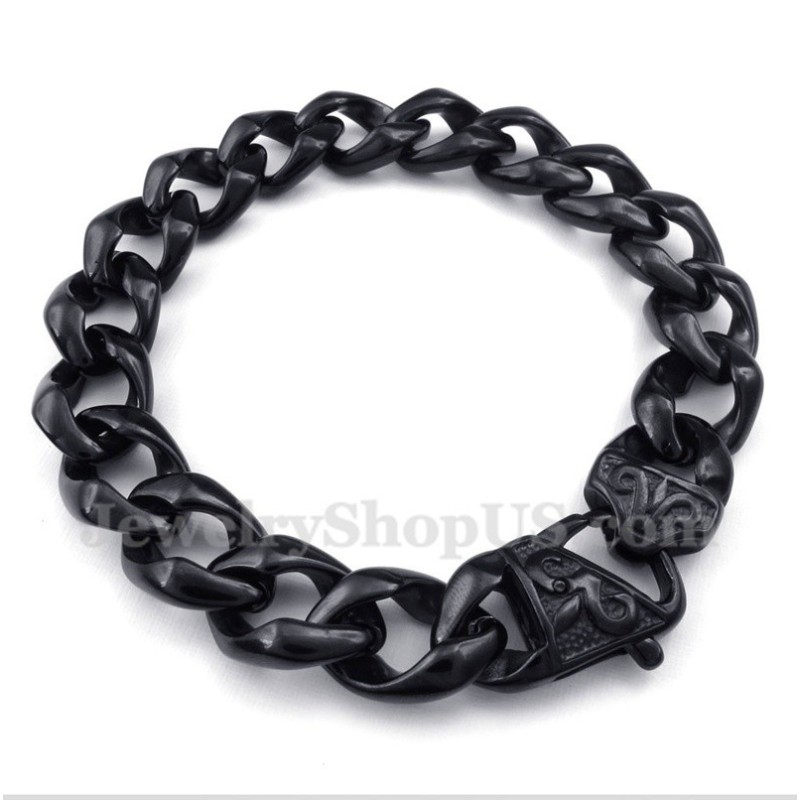 Men's Titanium Casted Black Bracelet Men's Titanium Casted Black Bracelet