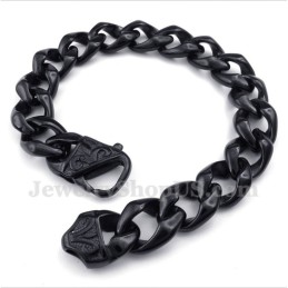 Men's Titanium Casted Black Bracelet