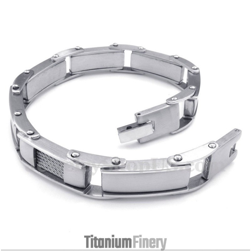 Men's Titanium Cable Bracelet Men's Titanium Cable Bracelet