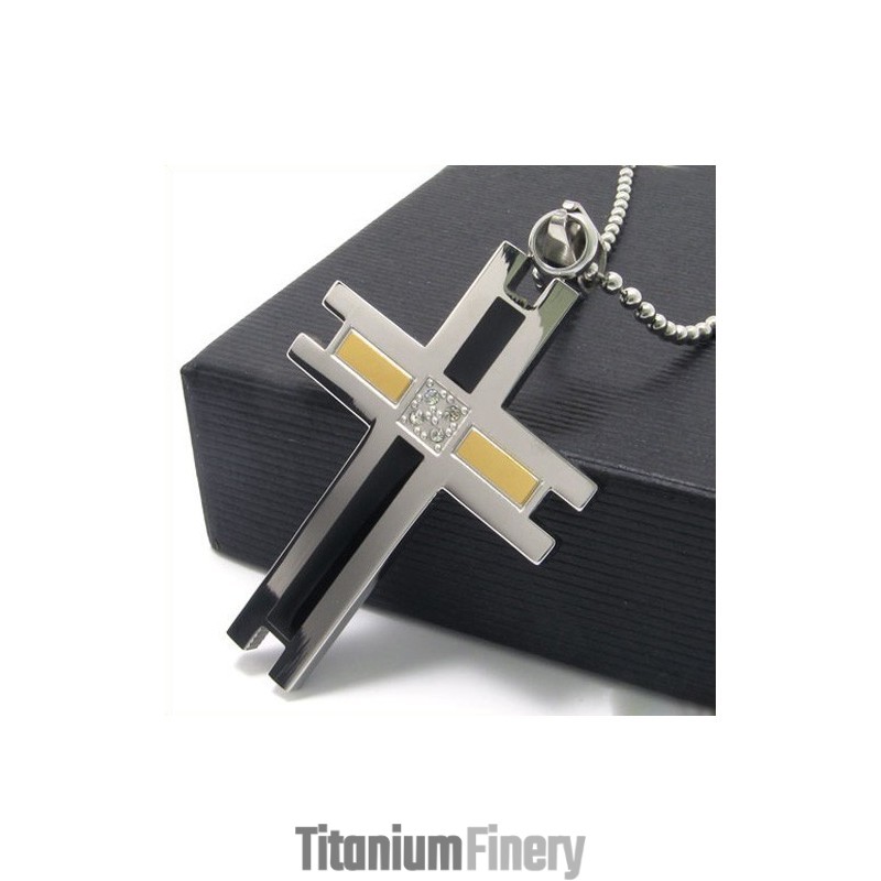Mens New Style Cross Titanium Pendant