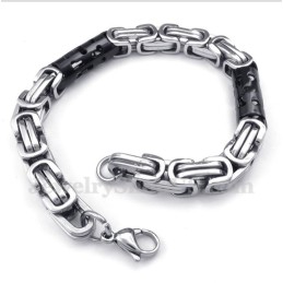 Men's Titanium Cylinder Black Bracelet
