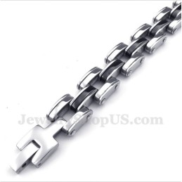 Men's Titanium Black Bracelet