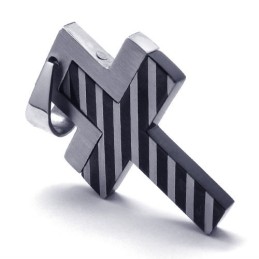 New Style Weave Cross Titanium Pendant