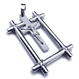 Fashion Jesus Cross Titanium Pendant