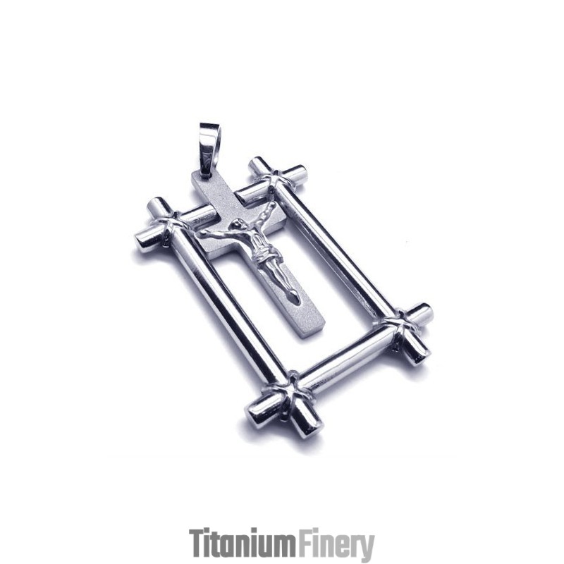 Fashion Jesus Cross Titanium Pendant Fashion Jesus Cross Titanium Pendant