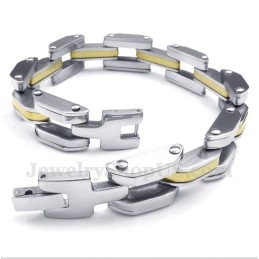 Men's Titanium Gold Bracelet