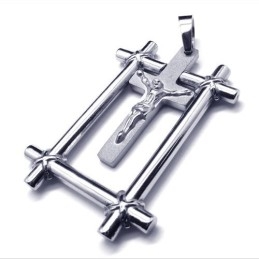 Fashion Jesus Cross Titanium Pendant