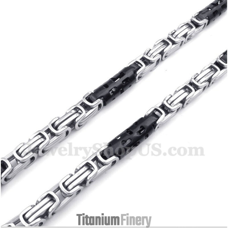 Men's Titanium Black Cylinder Necklace Men's Titanium Black Cylinder Necklace
