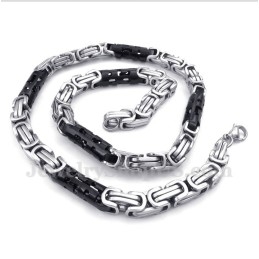 Men's Titanium Black Cylinder Necklace