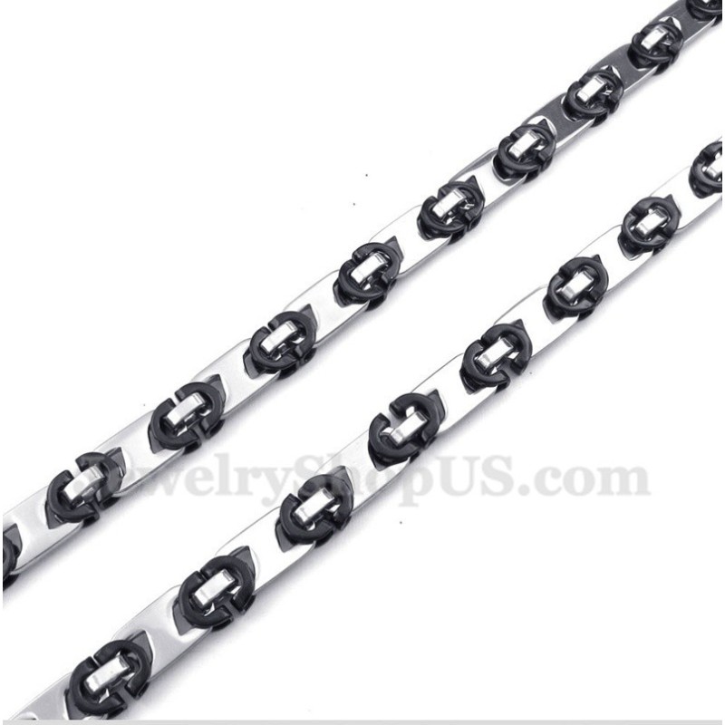Men's Titanium Black Half Crescent Necklace Men's Titanium Black Half Crescent Necklace