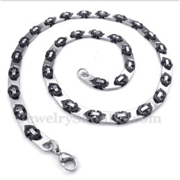 Men's Titanium Black Half Crescent Necklace