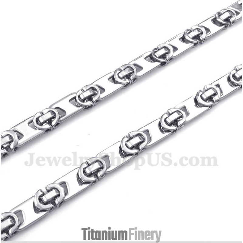 Men's Titanium Half Crescent Necklace Men's Titanium Half Crescent Necklace