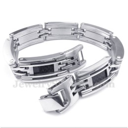 Men's Titanium Carbon Fiber Cable Bracelet