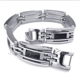 Men's Titanium Carbon Fiber Cable Bracelet