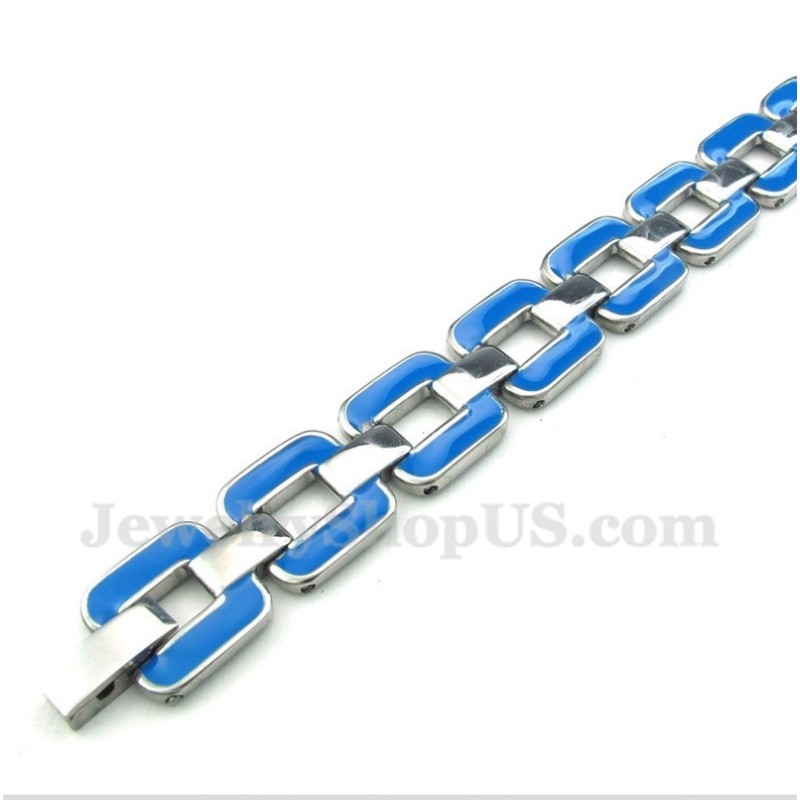 Men's Titanium Blue Bracelet Men's Titanium Blue Bracelet