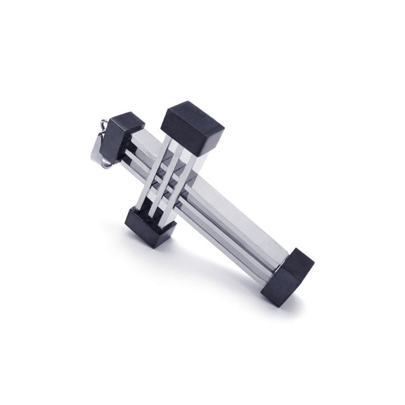 New Style Weave Cross Titanium Pendant (Black) New Style Weave Cross Titanium Pendant (Black)