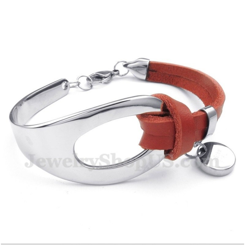 Men's Titanium Leather Bracelet Men's Titanium Leather Bracelet