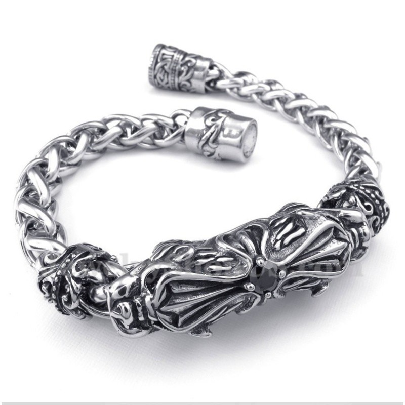 Men's Titanium Casted Diamond Bracelet Men's Titanium Casted Diamond Bracelet