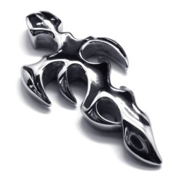 Fashion Flame Sword Cross Titanium Pendant