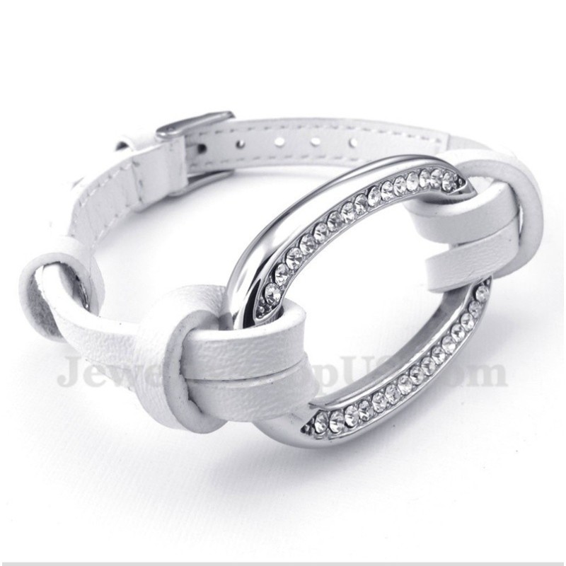 Men's Titanium Leather Bracelet